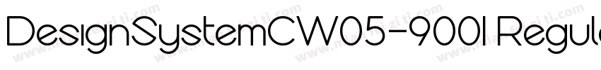 DesignSystemCW05-900I Regular字体转换
